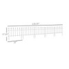 Syemin Patio Decorative Screens, Elegant Vine Pattern Yard Fencing, Pet-Safe Decorative Fence for Yard, Patio, Black, 143.75"*0.25"*44" - 4 of 4