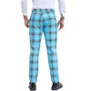 INSPIRE CHIC Men's Casual Flat Front Plaid Patterned Pants - 3 of 4