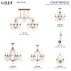 Livex Lighting Chesterfield 4 - Light Chandelier in  Antique Gold Leaf - 4 of 4
