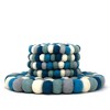 Slickblue Handcrafted Wool Coasters – in Ice Blue, Set of 4, Stylish 3.75" Dia. Drink Protectors - 3 of 4