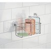 iDESIGN Classico Bathroom Shower Suction Caddy Basket for Shampoo Conditioner Soap Silver - 3 of 3