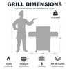 R.W. FLAME 5-Burner Propane Gas Grill with Side Burner, 42,000 BTU, Thick 304 Stainless Steel, 110 lb, Ideal for Daily Cooking & Parties - 3 of 4