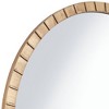 Uttermost Gracia Round Vanity Decorative Wall Mirror Modern Warm Gold Leaf Tiled Iron Frame 34" Wide for Bathroom Bedroom Living Room Home Office - 3 of 4