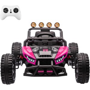 Jojoka 24V Ride On UTV Toys for Big Kids,2x130W Powerful Electric Car w/ Remote Control,4 Shock Absorbers,LED Lights,Music - 1 of 4