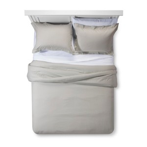 Pebble Damask Stripe Comforter Set (Queen) - Fieldcrest , Size: Full/Queen