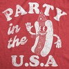 Womens Funny T Shirts Party In The USA Sarcastic Fourth Of July Graphic Tee For Ladies - Crazy Dog Women's T Shirt - 2 of 4