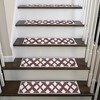 SussexHome Floral Design Cotton Anti-Slip Stair Treads, 9” X 28“ - 2 of 4