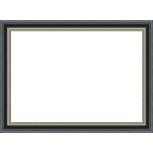 Amanti Art Theo Black Silver Framed Dry Erase Magnetic Board - 1 of 4
