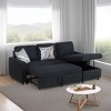 AndMakers 83 in. Polyester Full Size Sofa Bed with Storage - 2 of 4