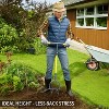 Itopfox Hand Tiller and Garden Claw Set, Heavy Duty Manual Twist Tiller for Raised Beds, Flower Boxes, and Small Gardens - 2 of 4