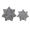 Set of 2 Wall Flowers Brown Metal by Foreside Home & Garden - 4 of 4