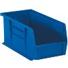 Box Partners Plastic Stack & Hang Bin Boxes 14 3/4" x 8 1/4" x 7" Blue 12/Case BINP1487B - 2 of 2