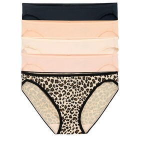 Felina Smooth Low Rise Bikini Panties - Seamless Underwear for Women, Panties for Women (5-Pack) - 1 of 1