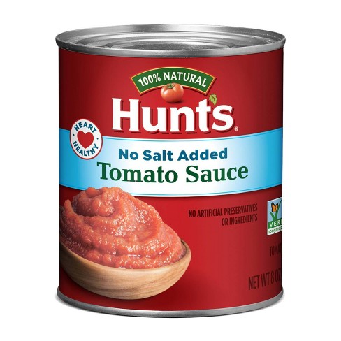 Hunt S 100 Natural No Salt Added Tomato Sauce 8oz Target