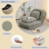 Human Dog Bed Adjustable Position Dog Bed For Humans & Dog, 69.29"x34.65"x33.07" Multifunctional Foldable Human Size Dog Bed For Bedroom Living Room - 2 of 4