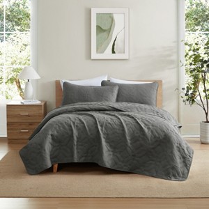 HLC.ME Logan - 3 Piece Quilt Set, Lightweight Bedspread Coverlet Set - 1 of 4