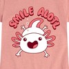 Girls' - Instant Message - Smile Alotl Fitted Short Sleeve Graphic T-Shirt - 2 of 4