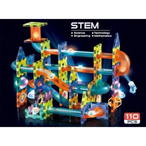 Kids Lightweight Magnetic Building Blocks, 3D Transparent Puzzle STEM Building Blocks Toys for 3+ Years Old Children Boys Girls Creative Gifts - 1 of 1
