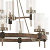 Minka Lavery Nickel Gray Chandelier 32" Wide Farmhouse Seeded Glass Shade 9-Light Fixture for Dining Room House Foyer Kitchen Home - 3 of 3