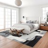 Washable Area Rug Modern Rug Non Slip Rug Low Pile Rugs Color Block Patchwork Throw Rug Foldable Indoor Carpet for Living Room Bedroom - 4 of 4