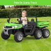 24V 2-Seater Ride On Dump Truck for Kids, 4WD 6-Wheel Electric Car with Parent Remote Control, Bluetooth Music & Dump Bed - 2 of 4