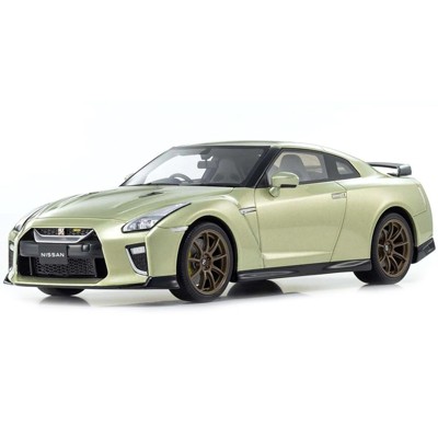 Nissan GT-R Premium Edition T-Spec RHD (Right Hand Drive) Millenium Jade Green Metallic 1/18 Model Car by Kyosho