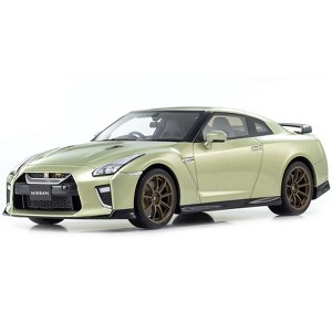 Nissan GT-R Premium Edition T-Spec RHD (Right Hand Drive) Millenium Jade Green Metallic 1/18 Model Car by Kyosho - 1 of 4