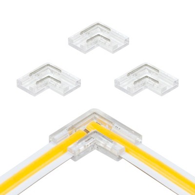 Armacost Lighting 2 Pin LED Strip Light COB Corner Connector 4pk Light Accessory