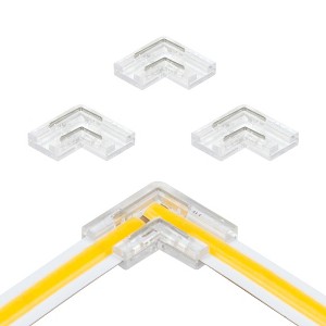 Armacost Lighting 2 Pin LED Strip Light COB Corner Connector 4pk Light Accessory - 1 of 3