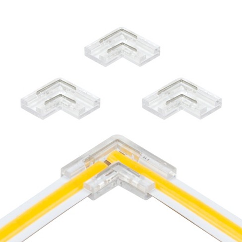 Armacost Lighting 2 Pin LED Strip Light COB Corner Connector 4pk Light Accessory - image 1 of 3