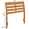 AFI Furnishings Savannah Twin Solid Wood Headboard with Attachable Charger in White - 3 of 4