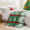 Snuggle Sac Soft Christmas Throw Blanket Knit Bed Blanket 50x60" - 2 of 4