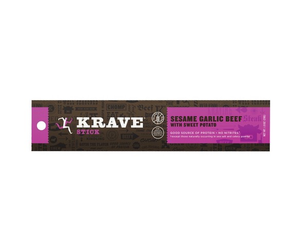 Krave&#174; Sesame Garlic with Sweet Potato Meat Sticks - 1oz