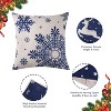TackView Christmas Pillow Covers Set of 4 - 18x18 Farmhouse Red Holiday Throw Pillows for Couch - 4 of 4