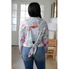 Women's Thinking On It Open Back Floral Top - Sew In Love - 3 of 4
