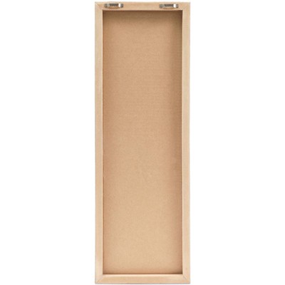 Frameless Cork Bulletin Boards with Leaf Print, 8 x 23.6 inches, 2-Pack
