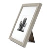 Americanflat 8x8 Picture Frame in Drift Wood - Displays 4x4 With Mat and 8x8 Without Mat - Composite Wood with Shatter Resistant Glass  and Tabletop - 4 of 4
