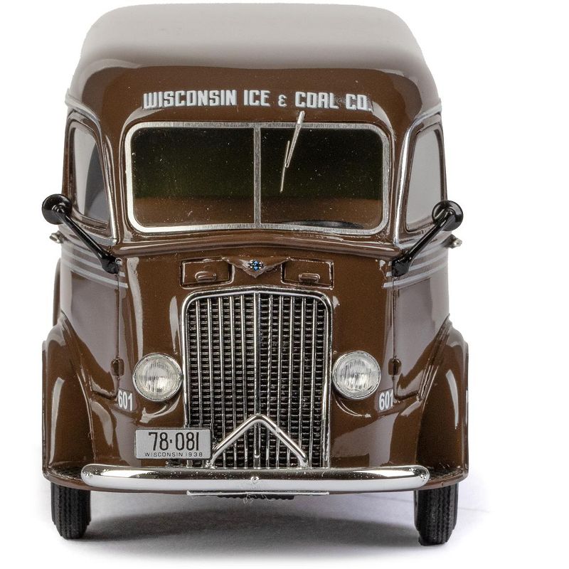 1938 International D-300 Delivery Van Brown Limited Edition to 125 pieces Worldwide 1/43 Model Car by Esval Models, 4 of 6