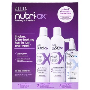 Zotos Nutri-Ox� Thinning Hair System for Colored/Chemically Treated Hair- 30-Day Starter Kit (3-piece kit) - 1 of 4