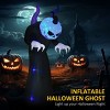 SEVOBAL Party Decorations Accessories Halloween Inflatables Decor Outdoor Giant Pumpkin Ghost Halloween Blow Up Decor Outdoor, Black, 36"*30"*84" - 2 of 4