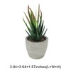 Unique Bargains Artificial Plants Mini Aloe-Vera in Pulp 2.76"x2.76"x5.51" 1 Pc - 3 of 4