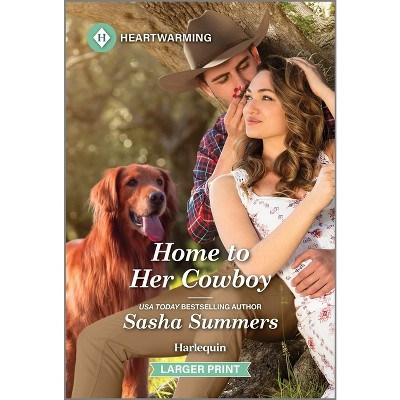 Home to Her Cowboy - (Cowboys of Garrison, Texas) Large Print by  Sasha Summers (Paperback)