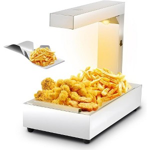 Commercial Heat Lamp Food Warmer Fry Station with Removable Drain Board Drip Pan - 1 of 4