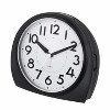 Aoibox Large Silent Analog Alarm Clock with Gentle Wake Beep Sounds, Snooze & Manual Light, Easy Set, Black for Elderly - 4 of 4