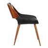 Armen Living,Panda Mid-Century Dining Chair Faux Leather Set Of 2 - 4 of 4