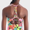 Girls' Sunrise Blooms Floral Printed One Piece Swimsuit - art class™ - 3 of 3