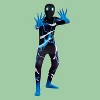 Joyfy Boys Scary Halloween Costume for Kids, Slenderman Skin Bodysuit, Skinsuit Boys Girls - 2 of 4