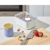 iDesign Small Canister with Removable Pour Cap - Set of 4 - White - 3 of 4
