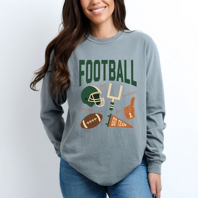 Simply Sage Market - Women's Garment Dyed Long Sleeve Graphic T