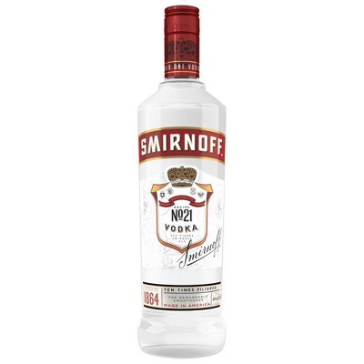 vodka smirnoff target bottle 750ml